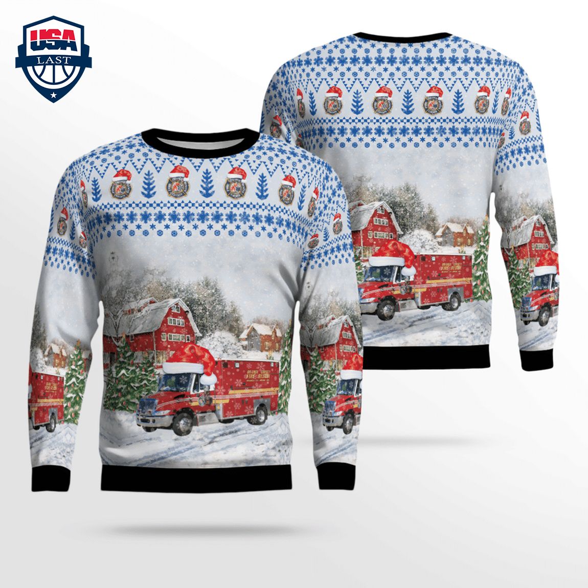 Florida Orange County Fire Rescue Paramedic 3D Christmas Sweater