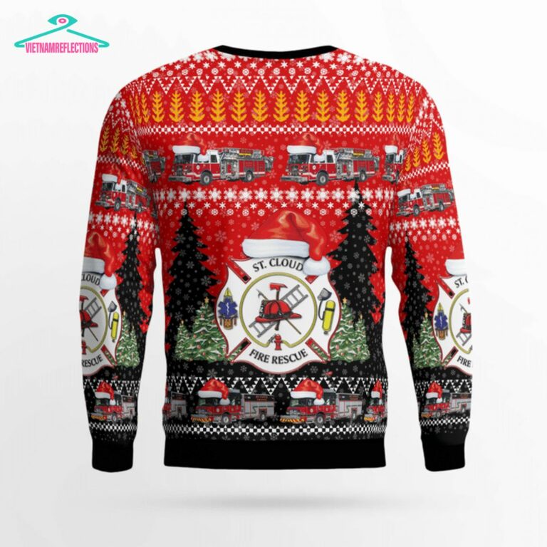Florida St. Cloud Fire Rescue 3D Christmas Sweater - Looking so nice