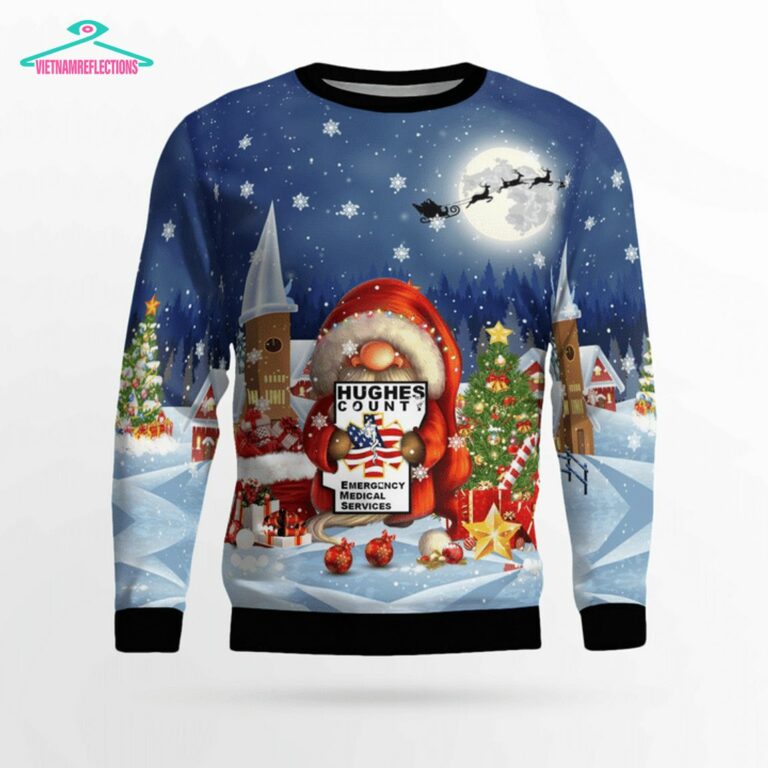 Gnome Hughes County EMS Ver 2 3D Christmas Sweater - You are always amazing
