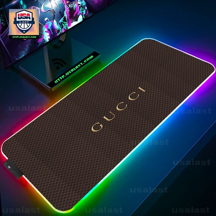 New Gucci Brown Led Mouse Pad