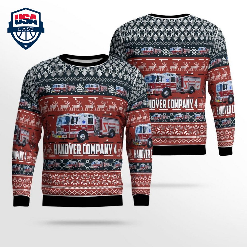 Hanover Company 4 3D Christmas Sweater