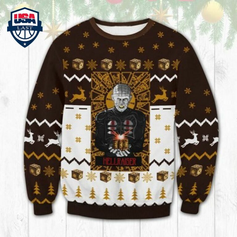 Hellraiser Ugly Sweater - Oh my God you have put on so much!