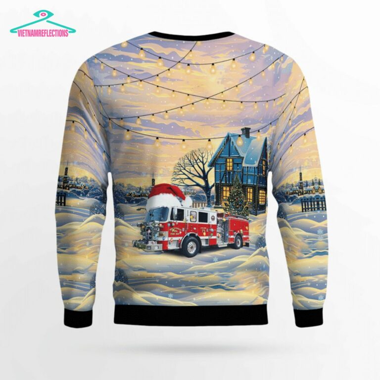 Hollywood Volunteer Fire Department 3D Christmas Sweater - Good one dear