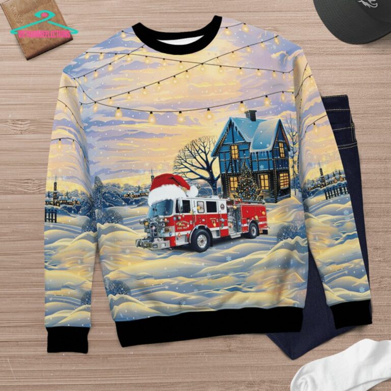 Hollywood Volunteer Fire Department 3D Christmas Sweater - Gang of rockstars