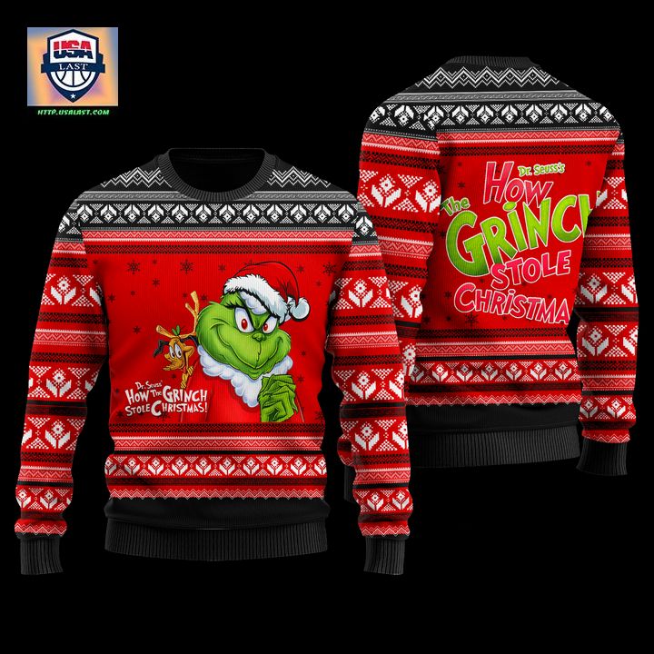 Available How Grinch Stole Christmas Red Ugly Sweater