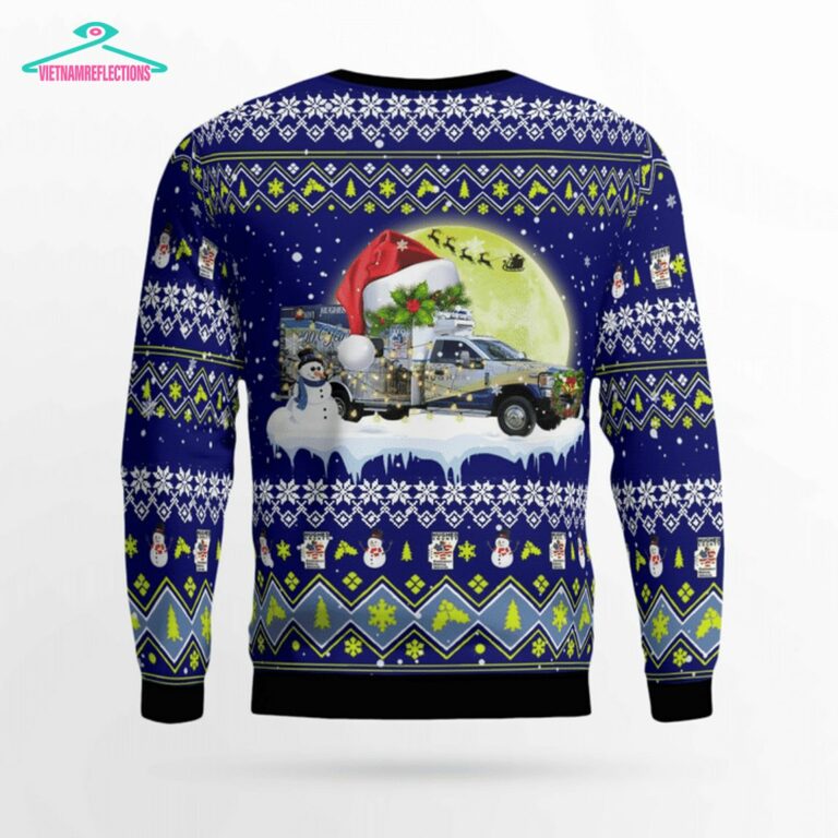 Hughes County EMS Ver 6 3D Christmas Sweater - Rejuvenating picture