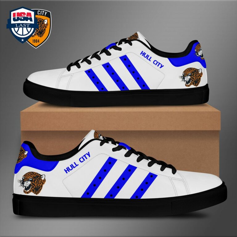 Hull City FC Blue Stripes Stan Smith Low Top Shoes - Lovely smile