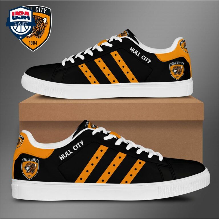 Hull City FC Orange Stripes Style 2 Stan Smith Low Top Shoes - Stand easy bro