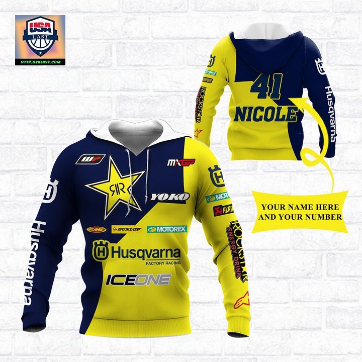 Unique Husqvarna Personalized Yellow 3D All Over Print Shirt