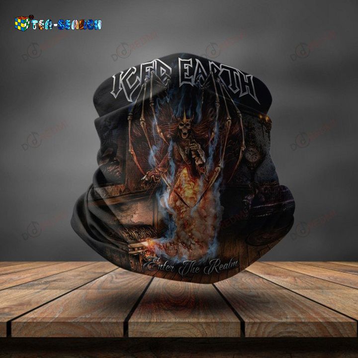 New Launch Iced Earth Enter the Realm 3D Bandana Neck Gaiter