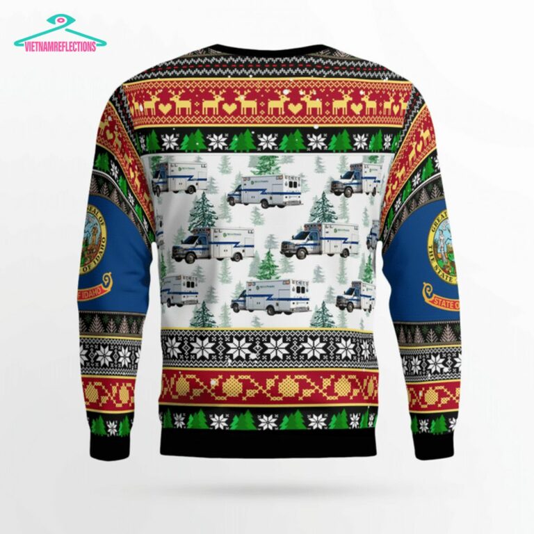Idaho Ada County EMS 3D Christmas Sweater - You look too weak