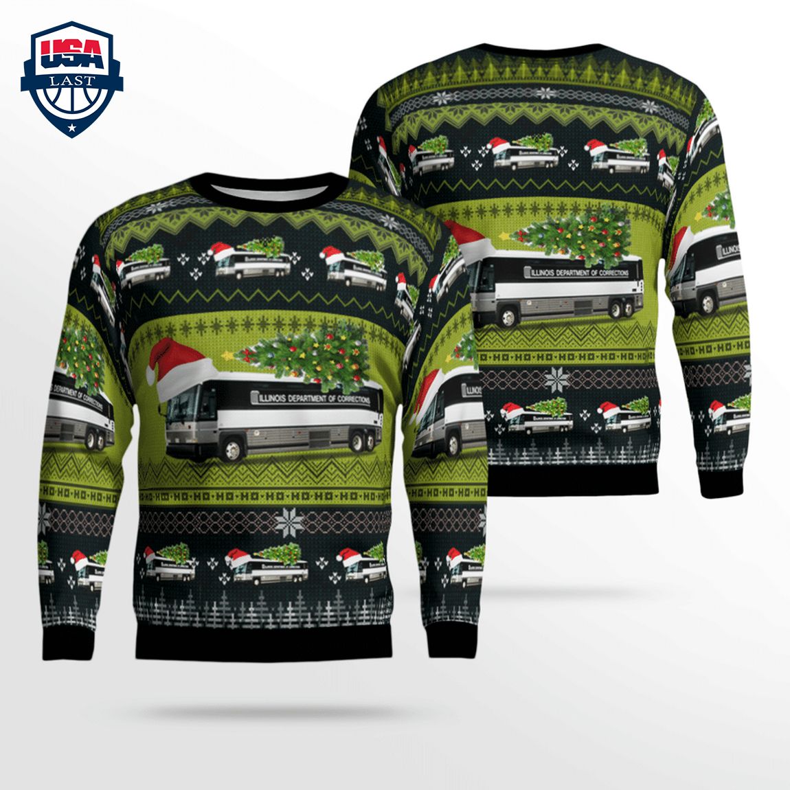 Illinois Department of Corrections 3D Christmas Sweater