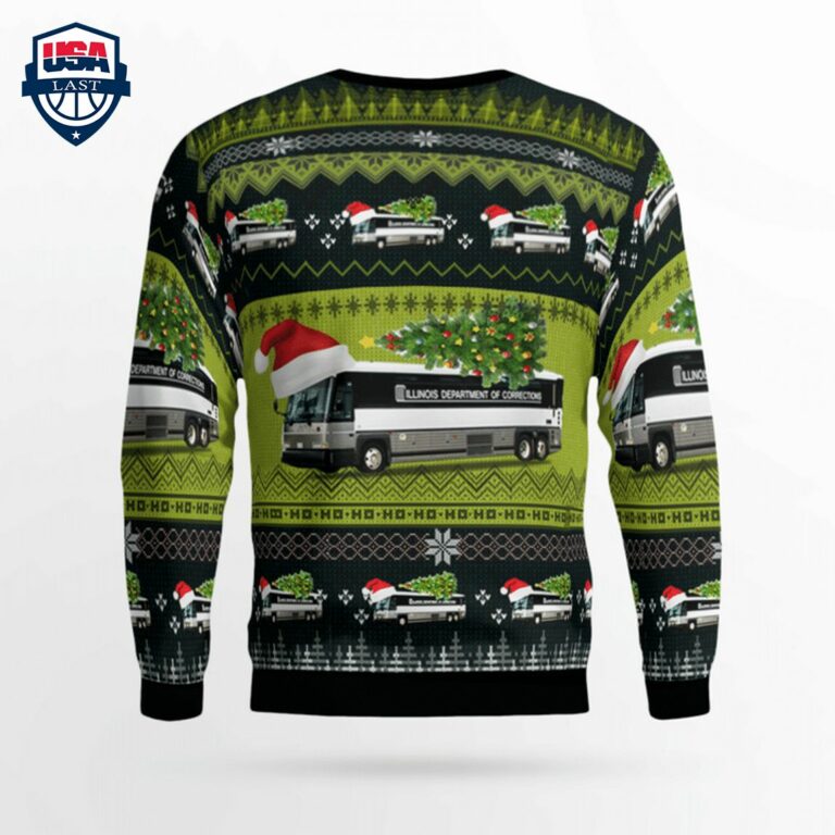 Illinois Department of Corrections 3D Christmas Sweater - Rocking picture