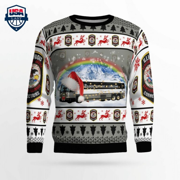 Illinois Department of Corrections Ver 2 3D Christmas Sweater - Loving click