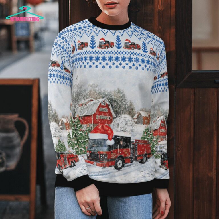 Illinois Downers Grove Fire Department 3D Christmas Sweater - Looking so nice