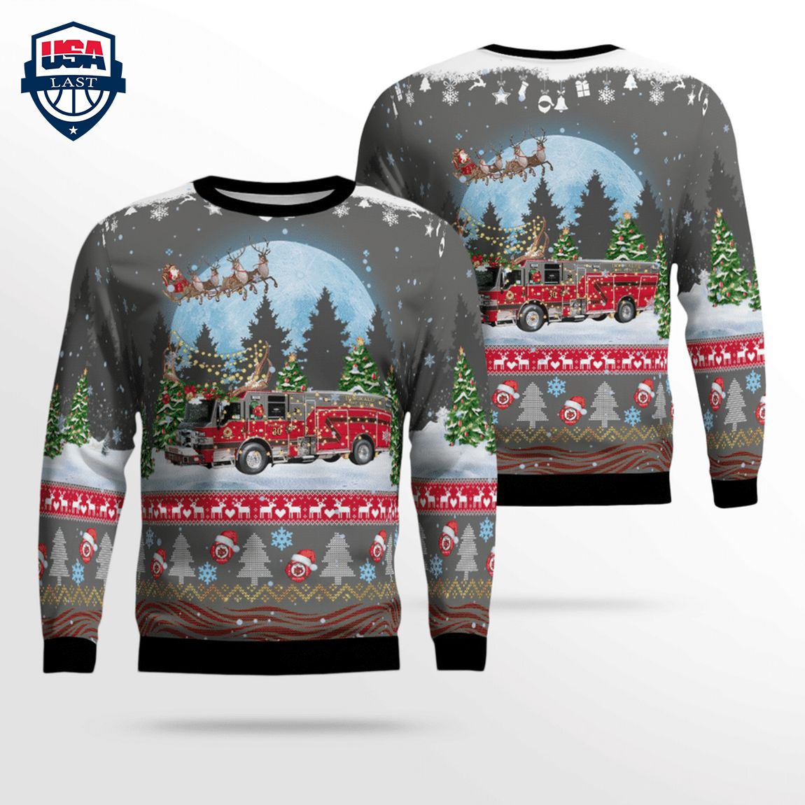 Immokalee Fire Control District 3D Christmas Sweater