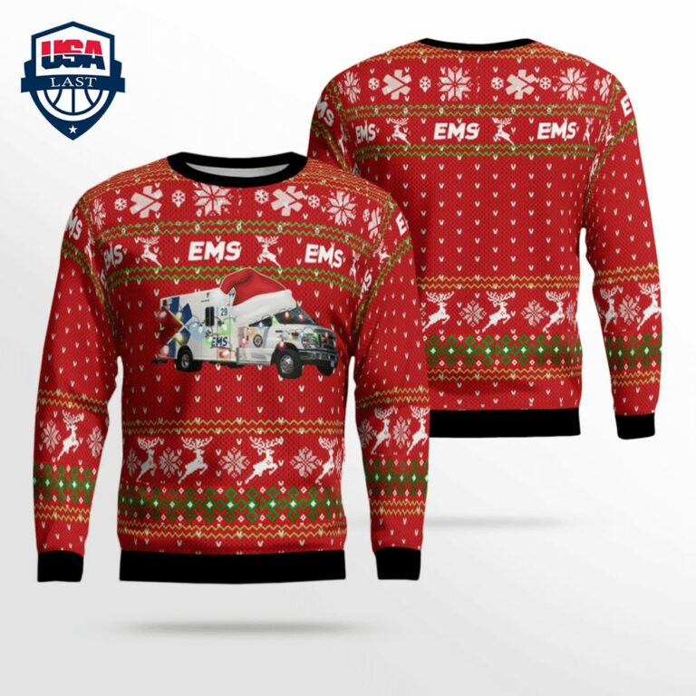 Indiana Indianapolis EMS 3D Christmas Sweater - You look handsome bro
