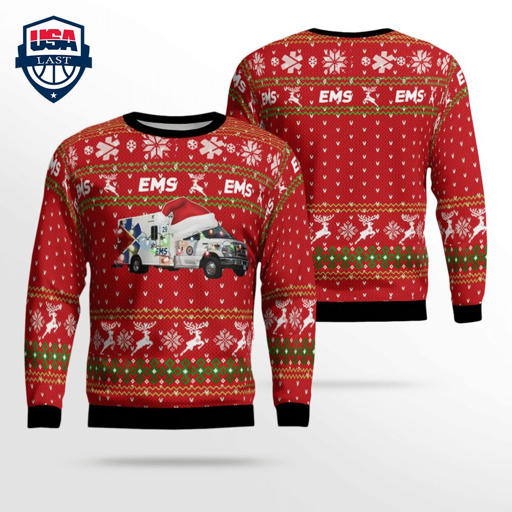 Indiana Indianapolis EMS 3D Christmas Sweater