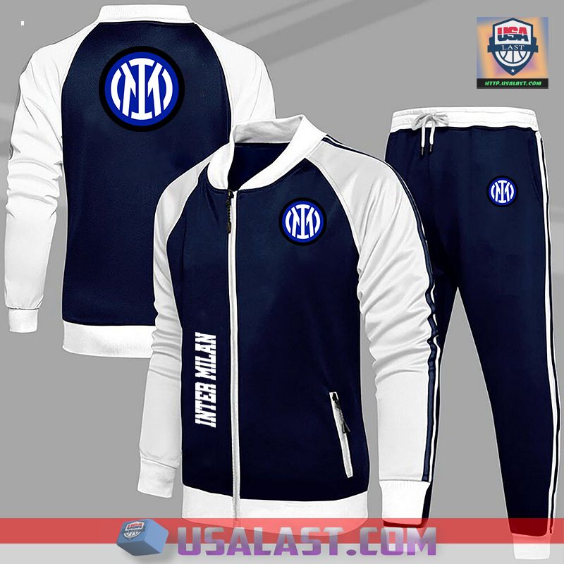 Inter Milan FC Sport Tracksuits 2 Piece Set - Have you joined a gymnasium?