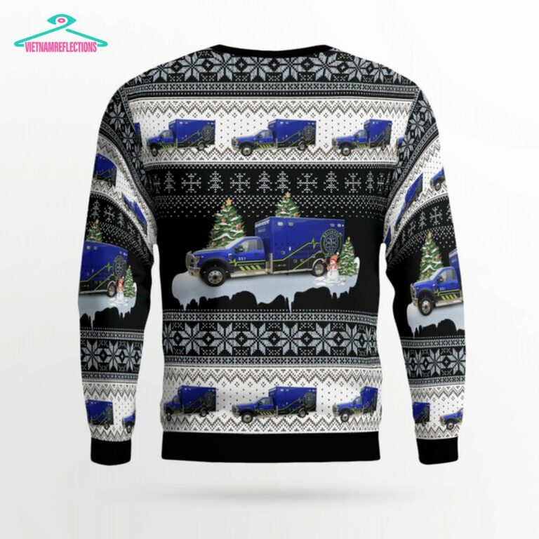 Iowa Bellevue EMS 3D Christmas Sweater - Best couple on earth