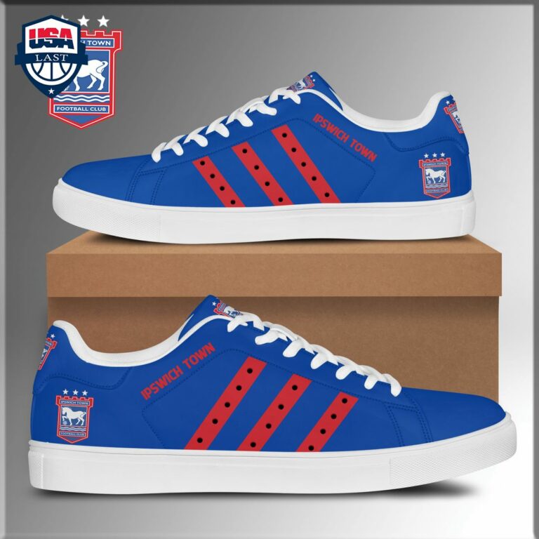Ipswich Town FC Red Stripes Style 2 Stan Smith Low Top Shoes - Speechless