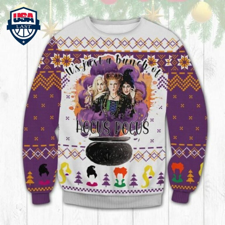 It's Just A Bunch Of Hocus Pocus Ugly Sweater - Wow, cute pie