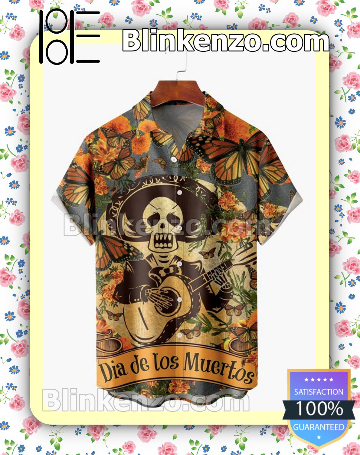 Perfect Skull Play Guitar Dia De Los Muertos Halloween 2022 Idea Shirt