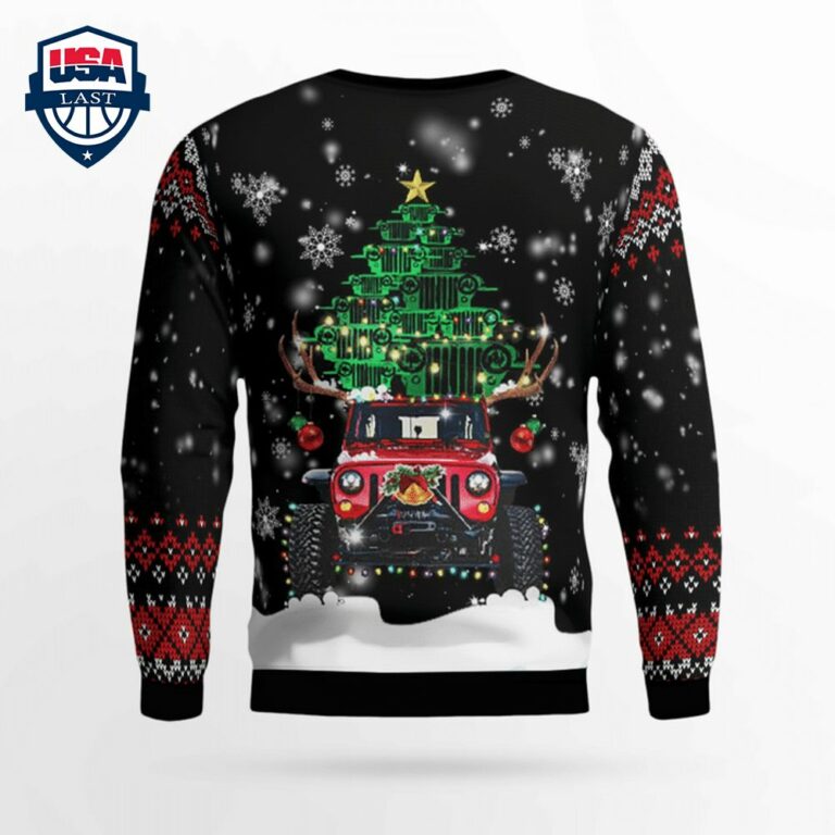 Jeep Christmas Tree 3D Christmas Sweater - Coolosm