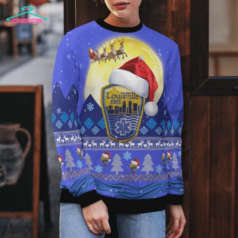 Kentucky Louisville Metro EMS 3D Christmas Sweater - My friends!