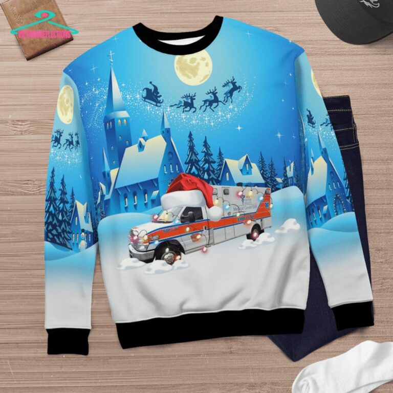 Kentucky Medical Center EMS 3D Christmas Sweater - Super sober