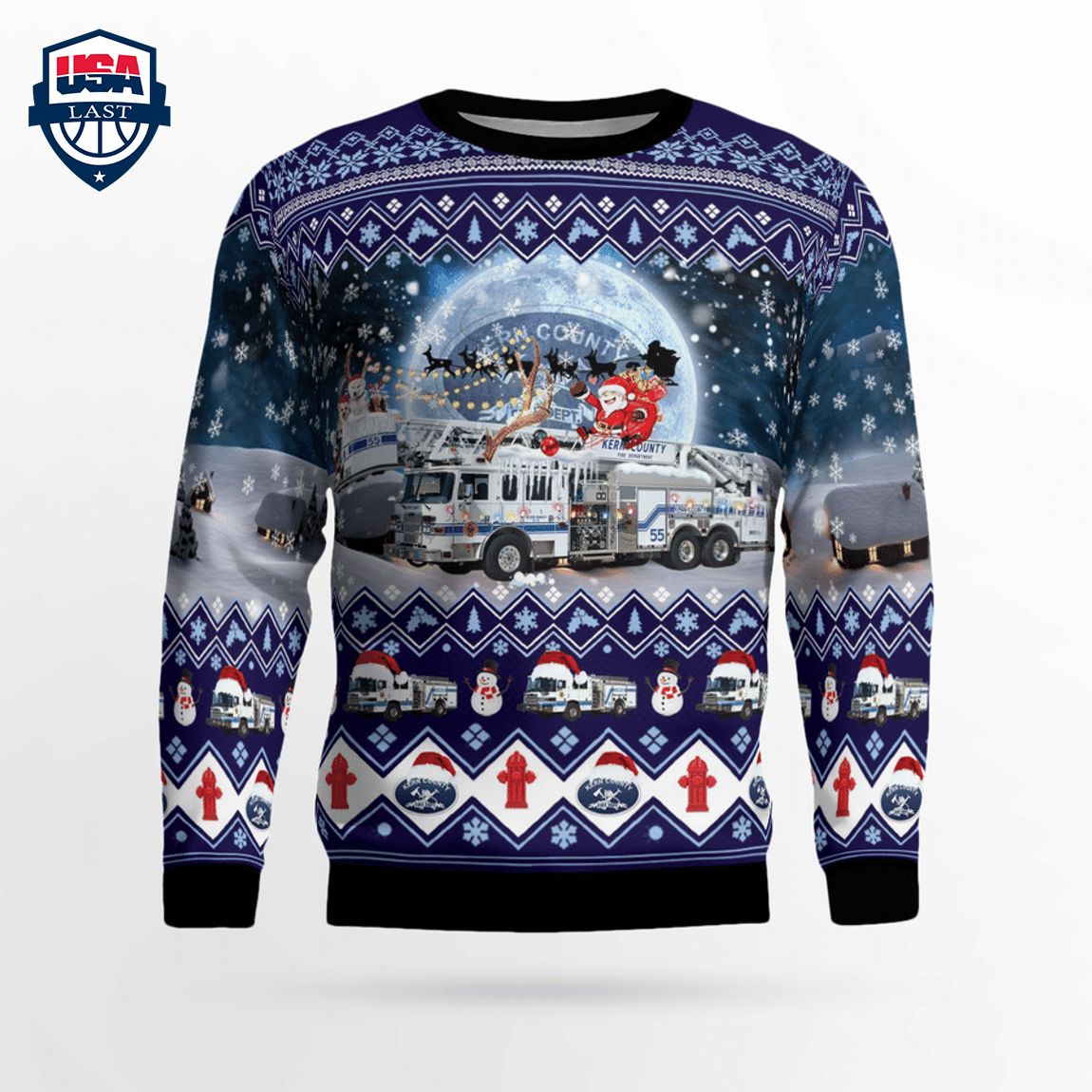 Kern County Fire Department 3D Christmas Sweater