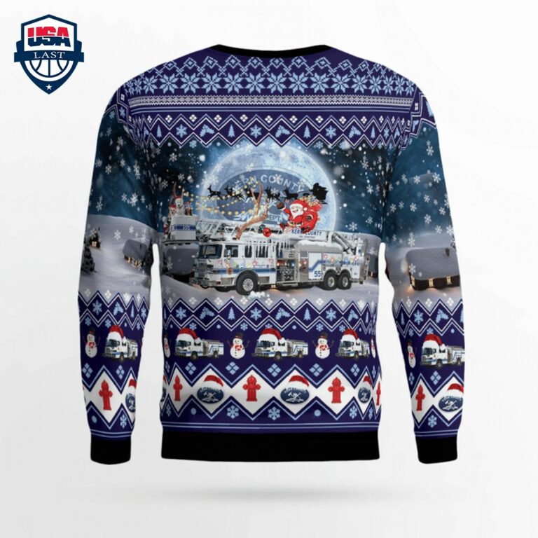 Kern County Fire Department 3D Christmas Sweater - Which place is this bro?