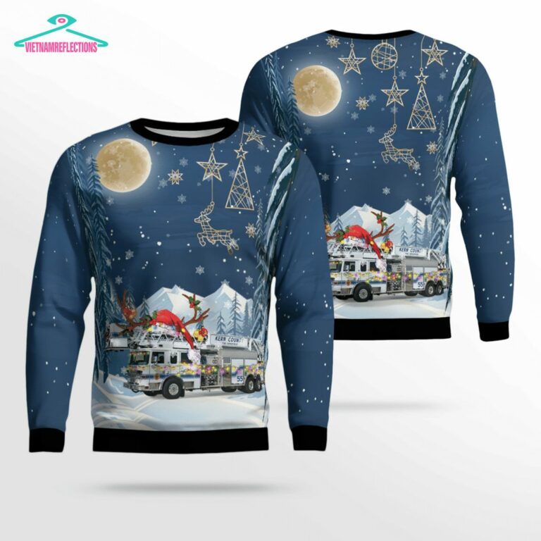 Kern County Fire Department Ver 2 3D Christmas Sweater - Mesmerising