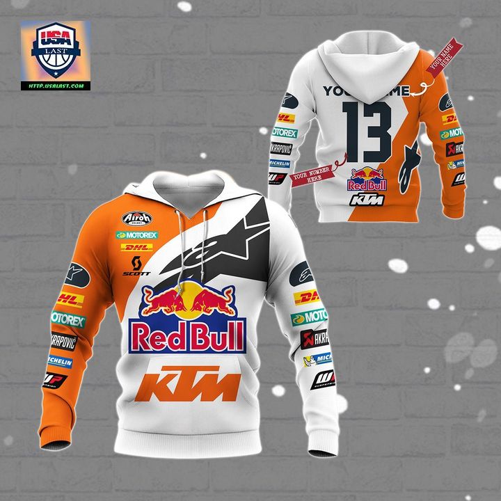 Best Sale KTM Racing Personalized Orange 3D All Over Print Shirt