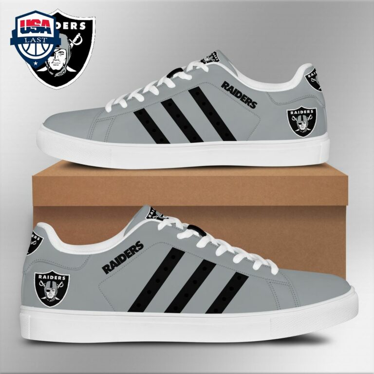 Las Vegas Raiders Black Stripes Stan Smith Low Top Shoes - It is too funny