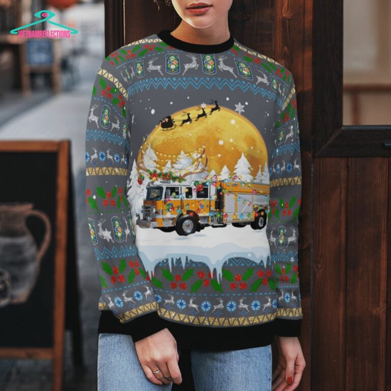 Lisle-Woodridge Fire District 3D Christmas Sweater - You look handsome bro