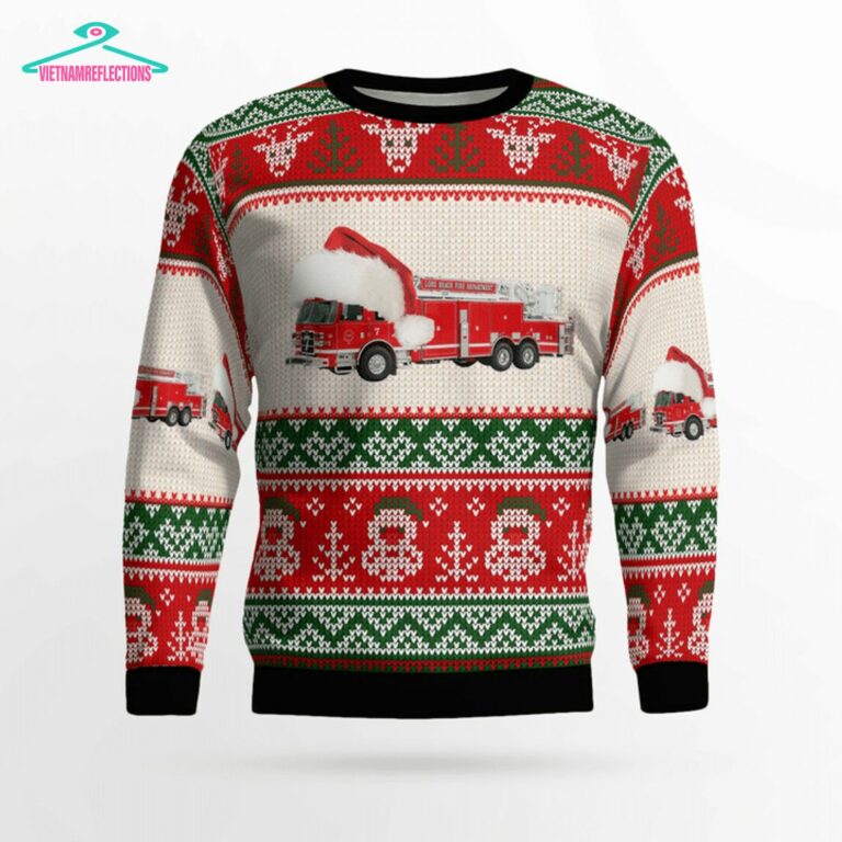Long Beach Fire Department 3D Christmas Sweater - Which place is this bro?