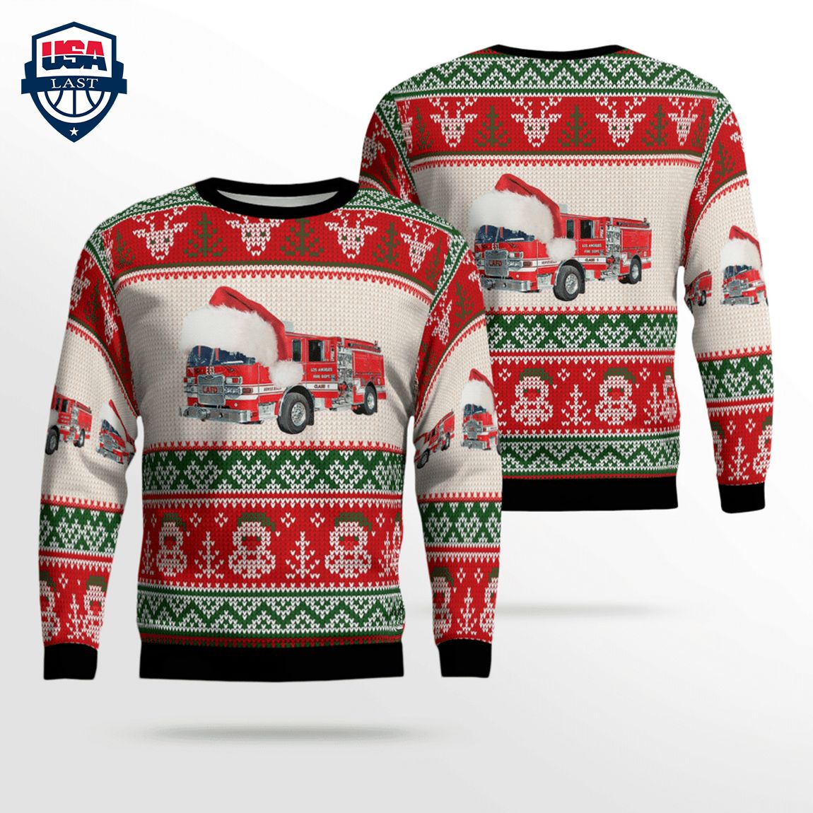 Los Angeles Fire Department 3D Christmas Sweater