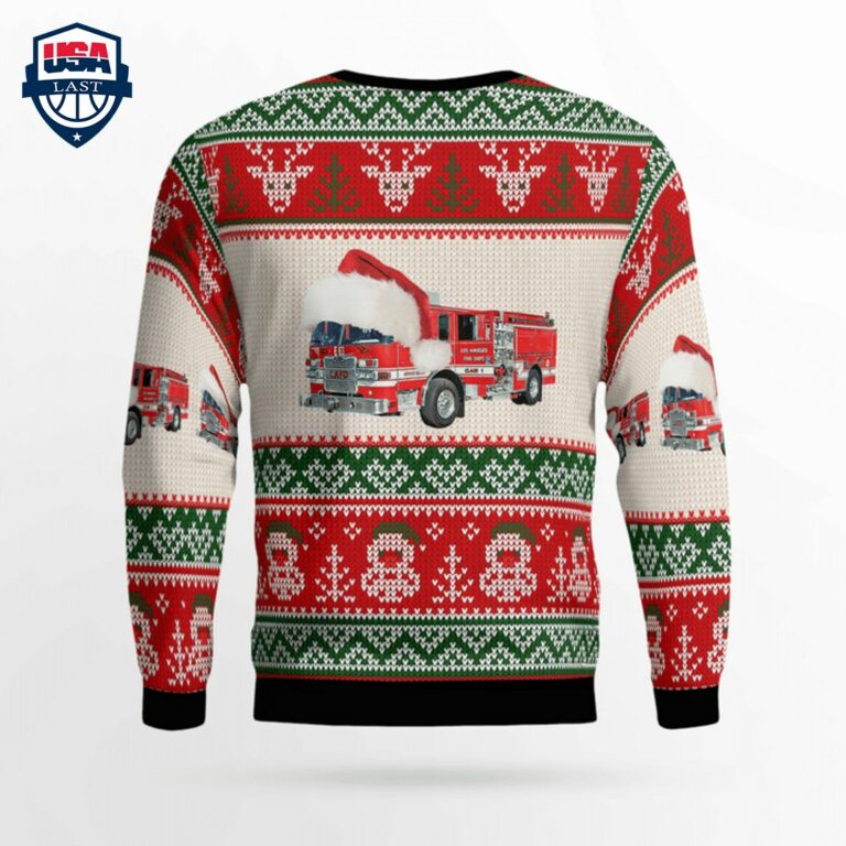 Los Angeles Fire Department 3D Christmas Sweater - Unique and sober