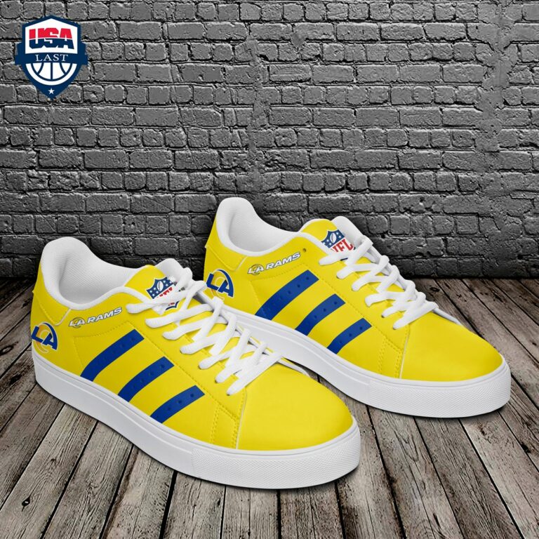 Los Angeles Rams Blue Stripes Stan Smith Low Top Shoes - You look handsome bro