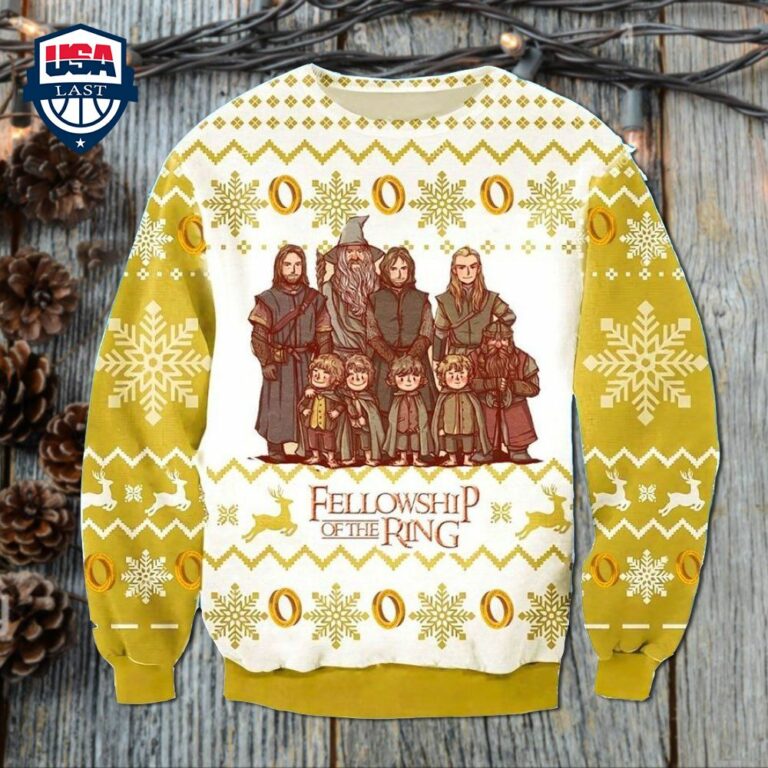 LOTR Fellowship Of The Ring Ugly Christmas Sweater - This is awesome and unique