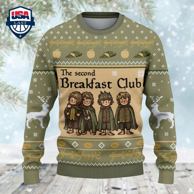 LOTR The Second Breakfast Club Ugly Christmas Sweater - Cuteness overloaded