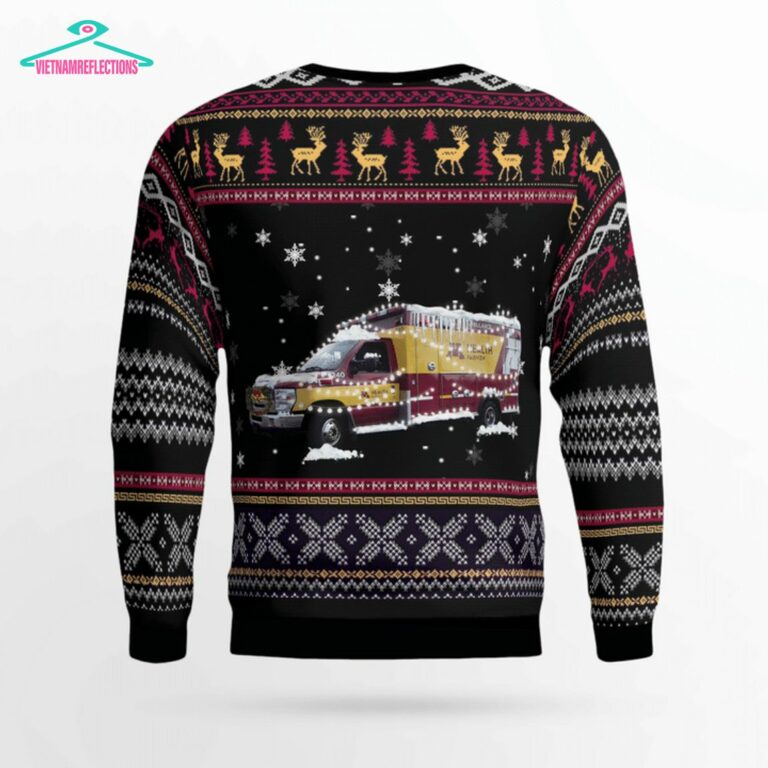M Health Fairview EMS 3D Christmas Sweater - Best couple on earth