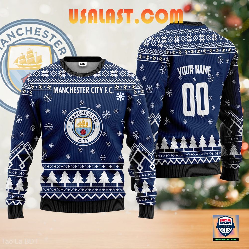 Cool Manchester City F.C Custom Ugly Sweater