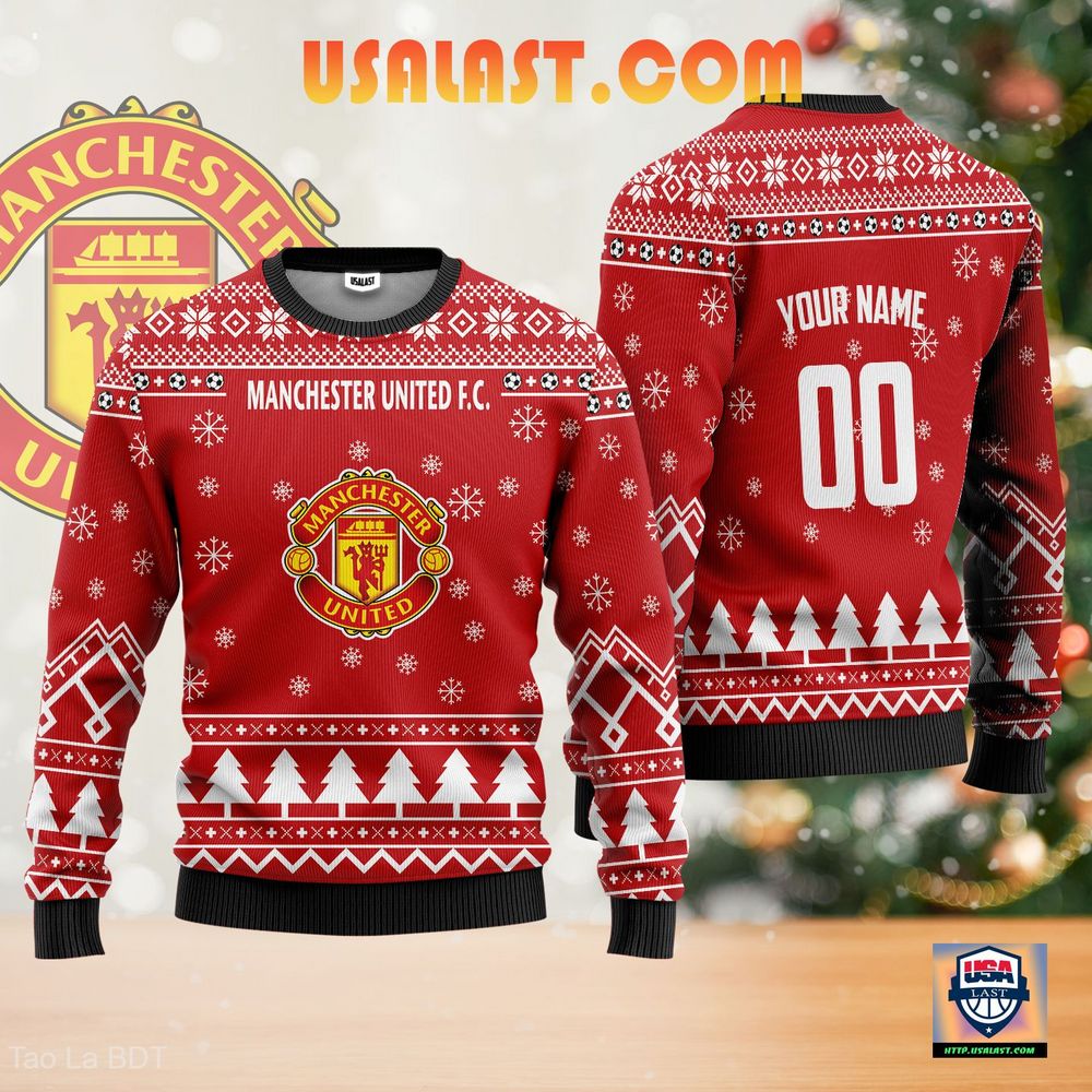 Best Quality Manchester United F.C. Personalized Sweater Christmas Jumper