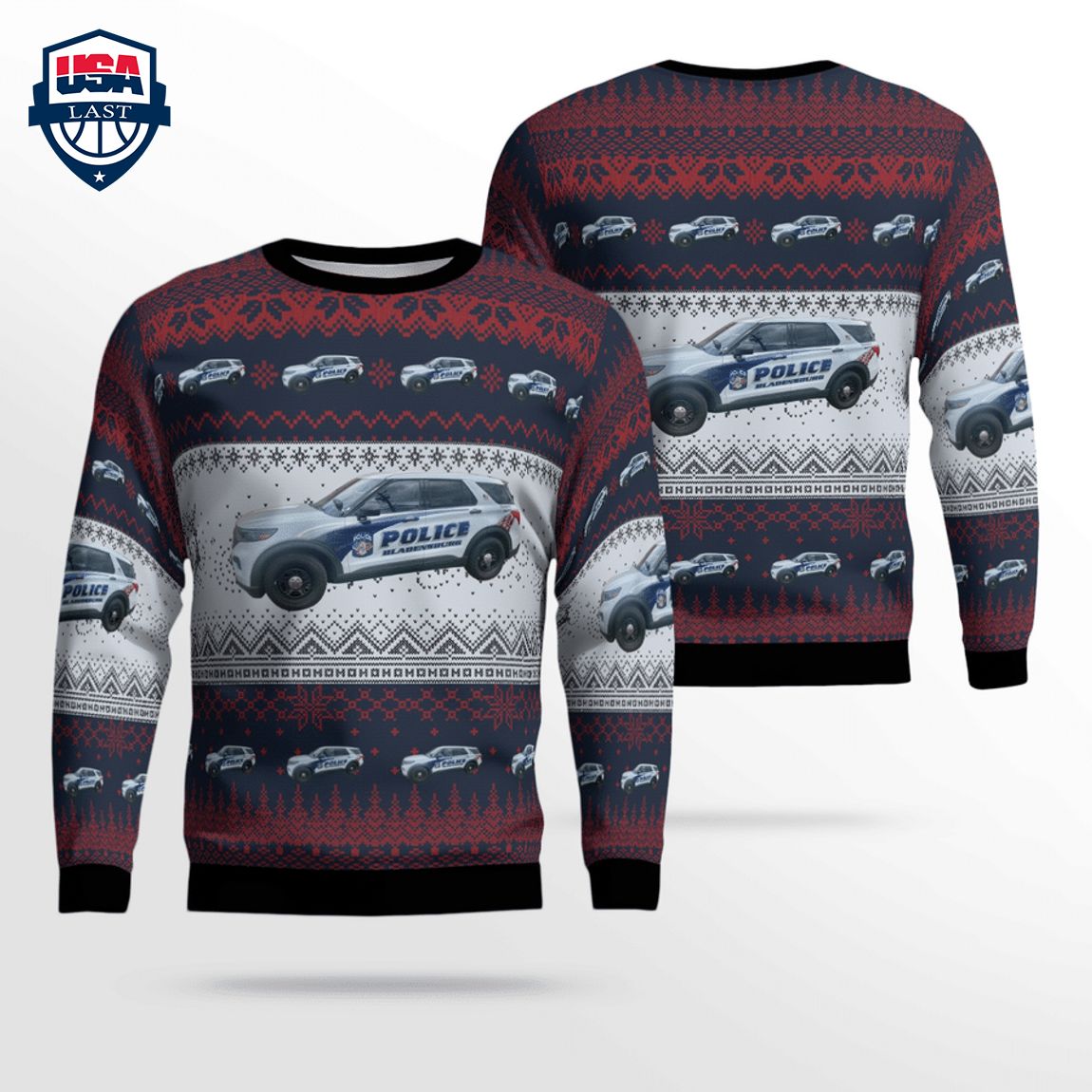 Maryland Bladensburg Police Department 3D Christmas Sweater