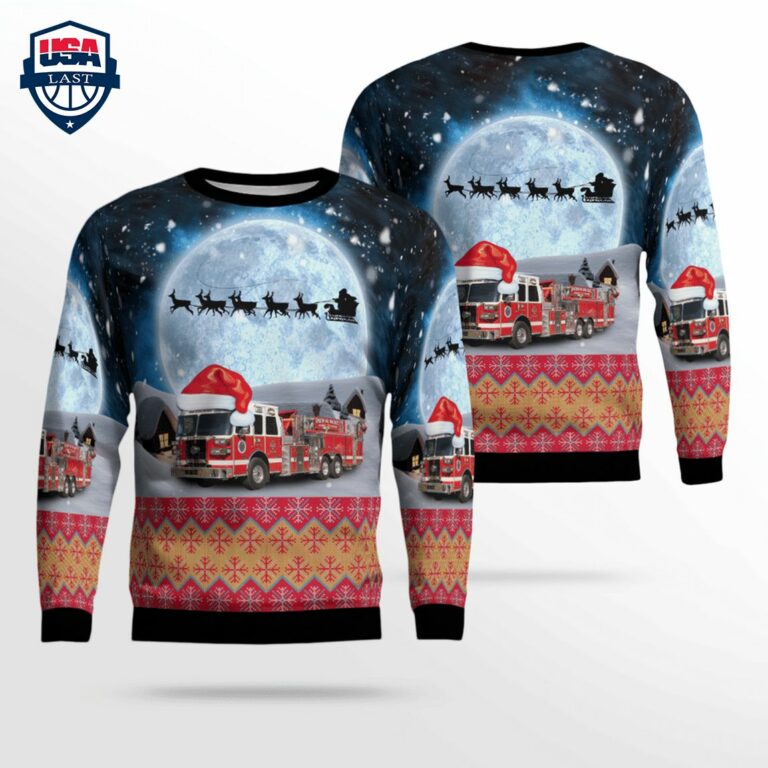 Maryland Easton Volunteer Fire Department 3D Christmas Sweater - My friends!