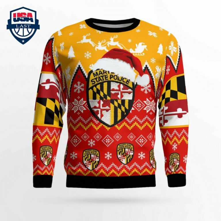 Maryland State Police 3D Christmas Sweater - My favourite picture of yours