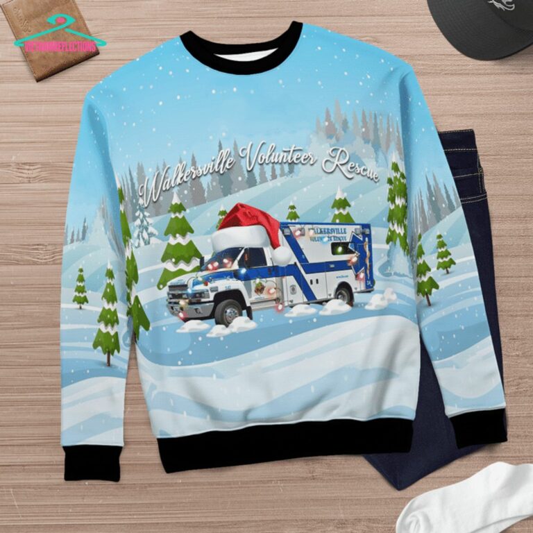 Maryland Walkersville Volunteer Rescue 3D Christmas Sweater - Mesmerising