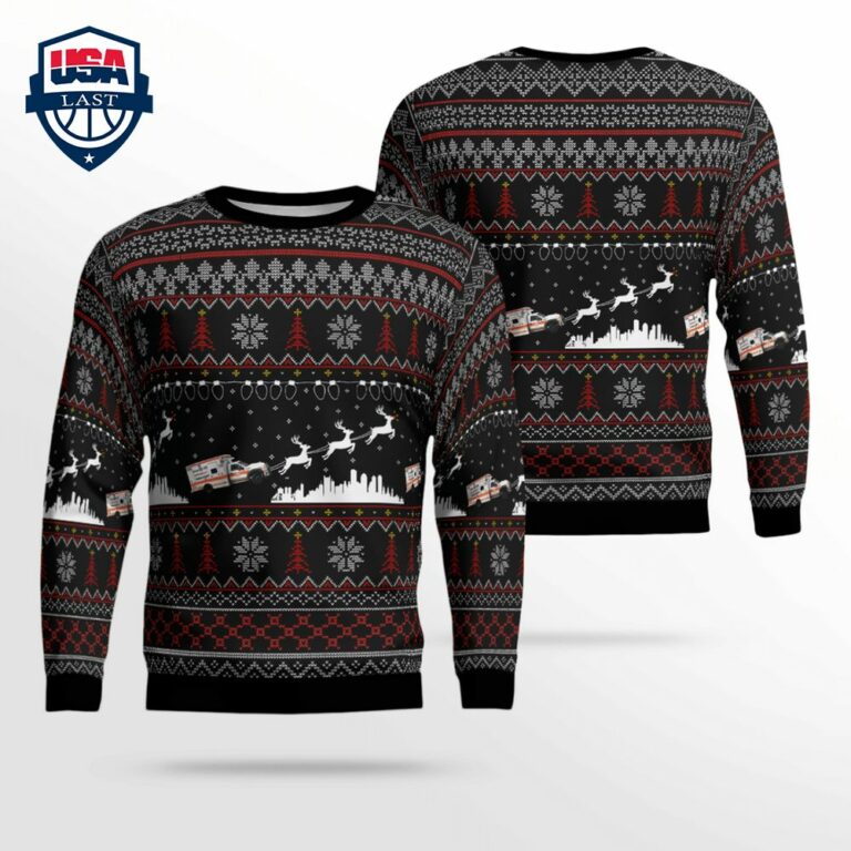Massachusetts Boston EMS Ver 1 3D Christmas Sweater - Great, I liked it